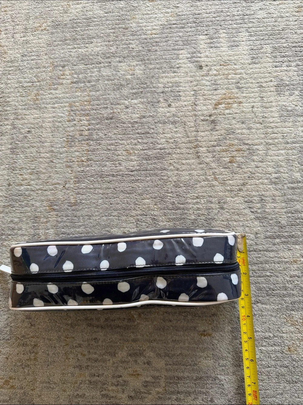 Kate Spade Polka Dot Women’s Cosmetic Pouch – Navy with Red Interior